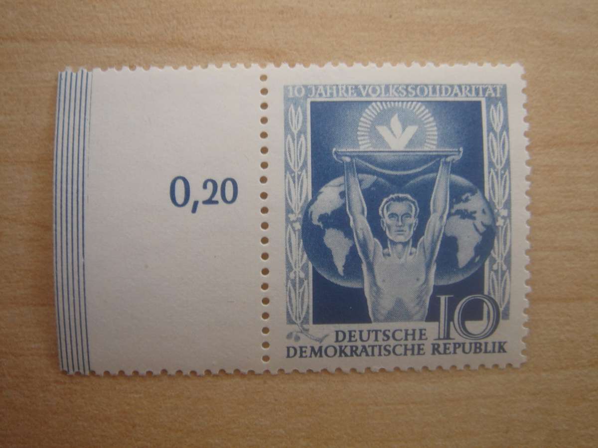 1955 DDR MiNr 484 MNH with border