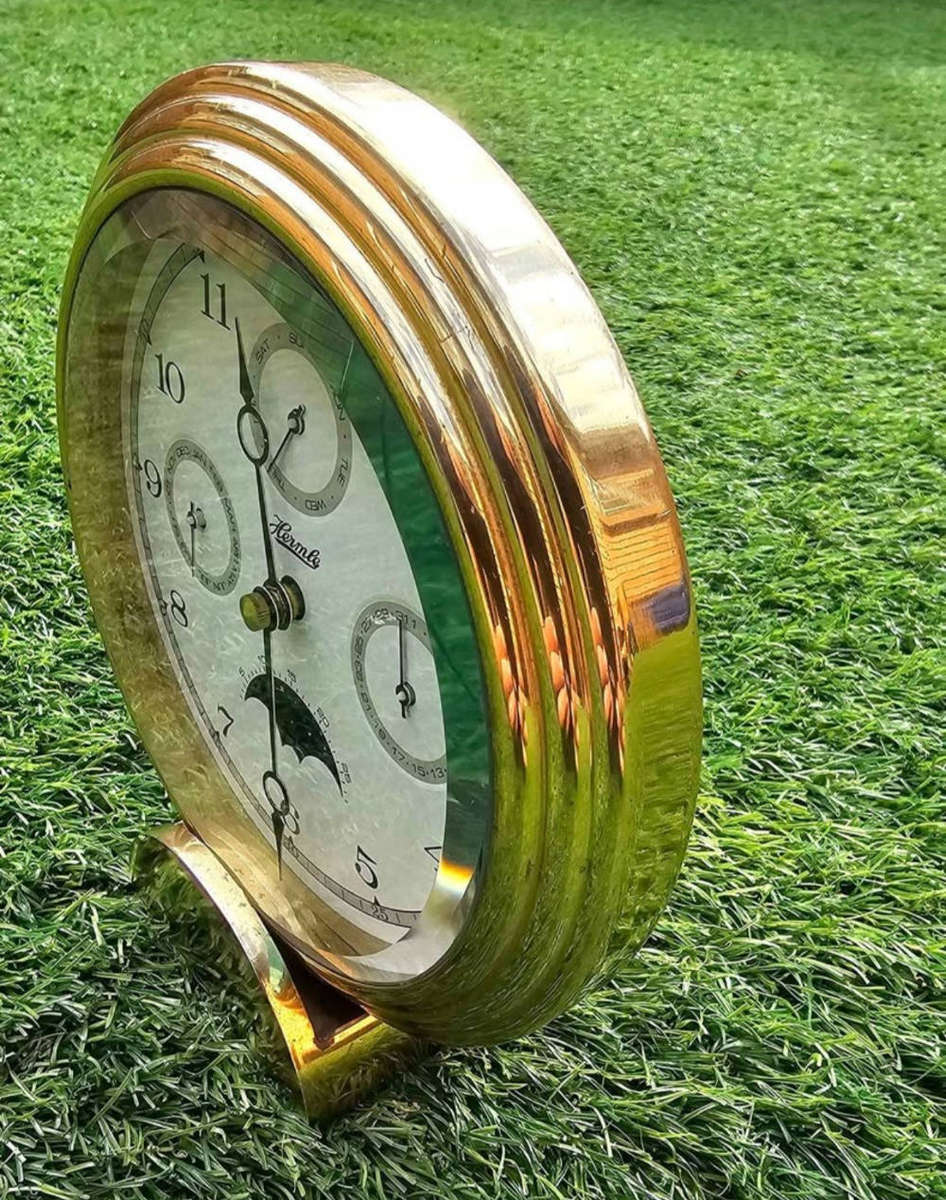 Brass Hermle Table Clock 22641-002100