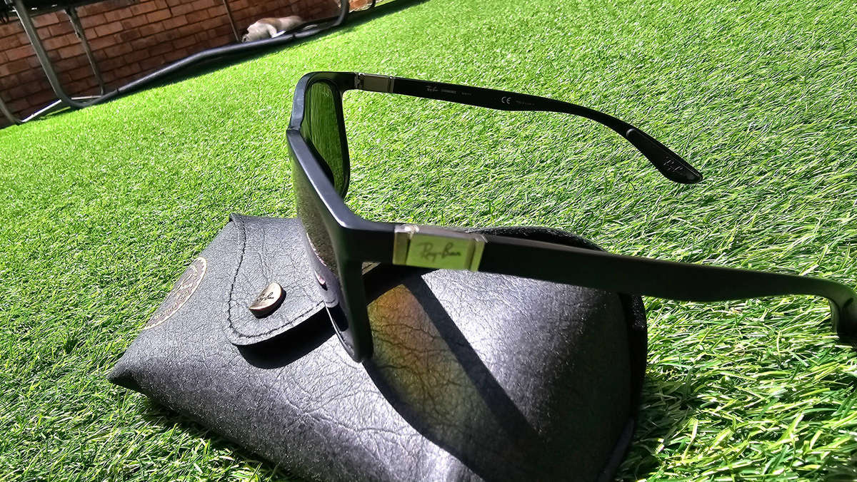 Ray-Ban RB4330CH Chromance square sunglasses with polarized lenses