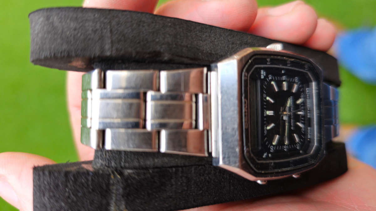 Very Rare Vintage 80s Seiko Watch H357-5070 LCD Digital Watch - 1980's Bond Style - No Box or Papers