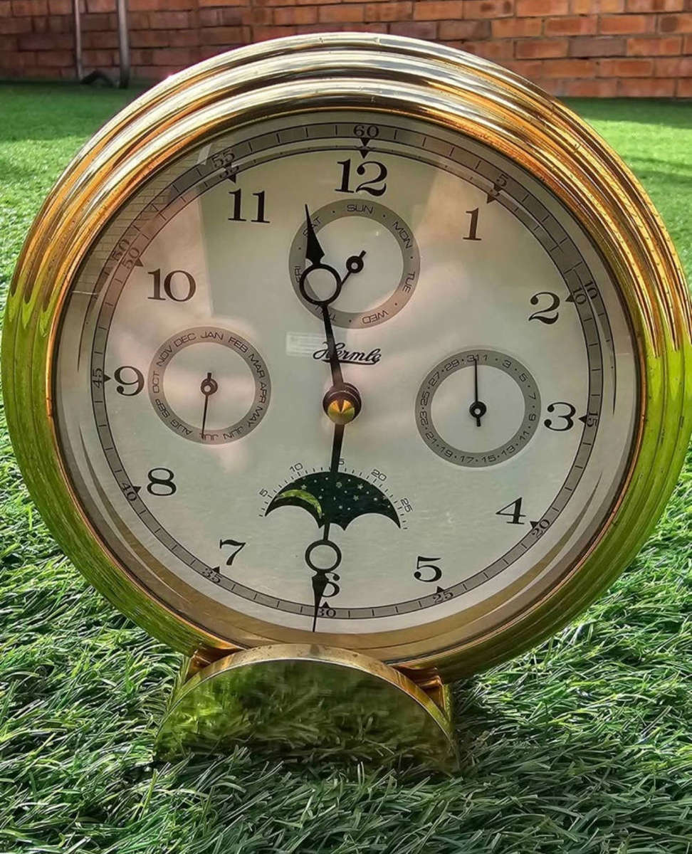 Brass Hermle Table Clock 22641-002100