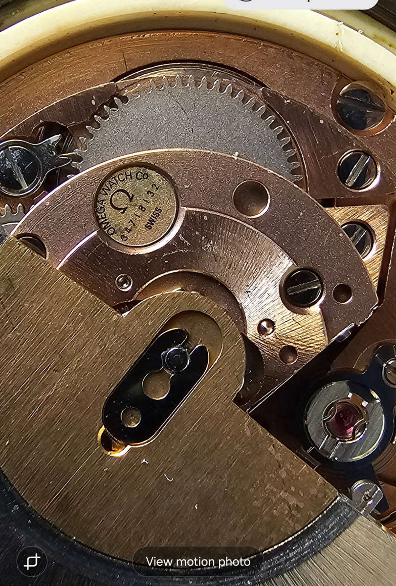 OMEGA GENEVE Men Gold Dial Auto calendar 1972 Cal. 1481 Ref. 166.099