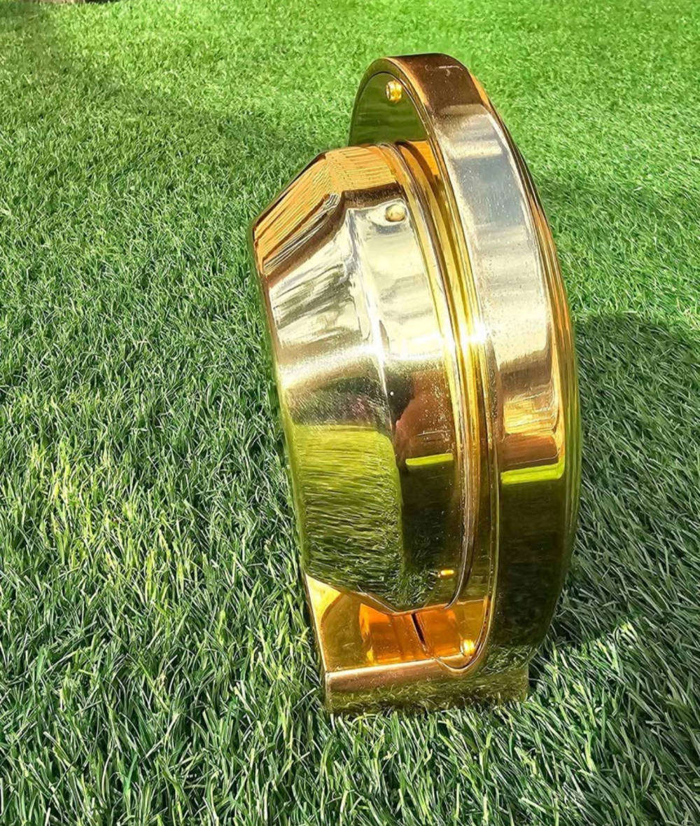 Brass Hermle Table Clock 22641-002100