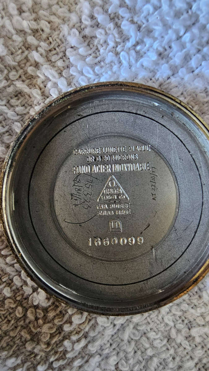 OMEGA GENEVE Men Gold Dial Auto calendar 1972 Cal. 1481 Ref. 166.099