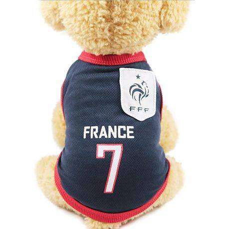 France International Football Jersey for Dog (2 Pack)
