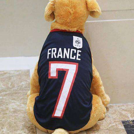 France International Football Jersey for Dog (2 Pack)