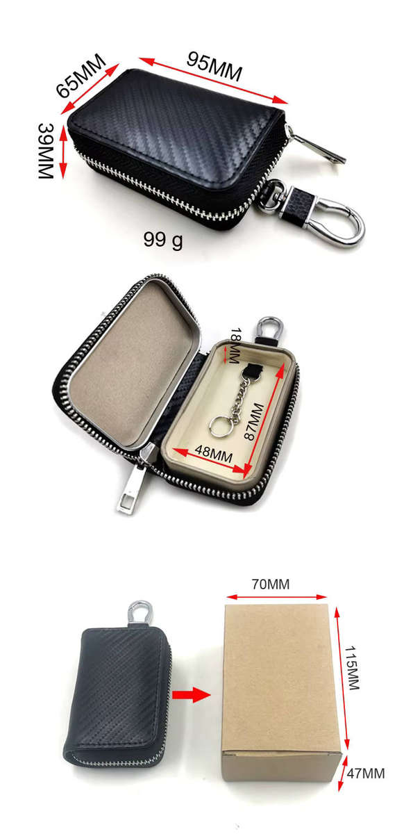 RFID Faraday Bag - Signal Blocking Aluminum Car Key Case