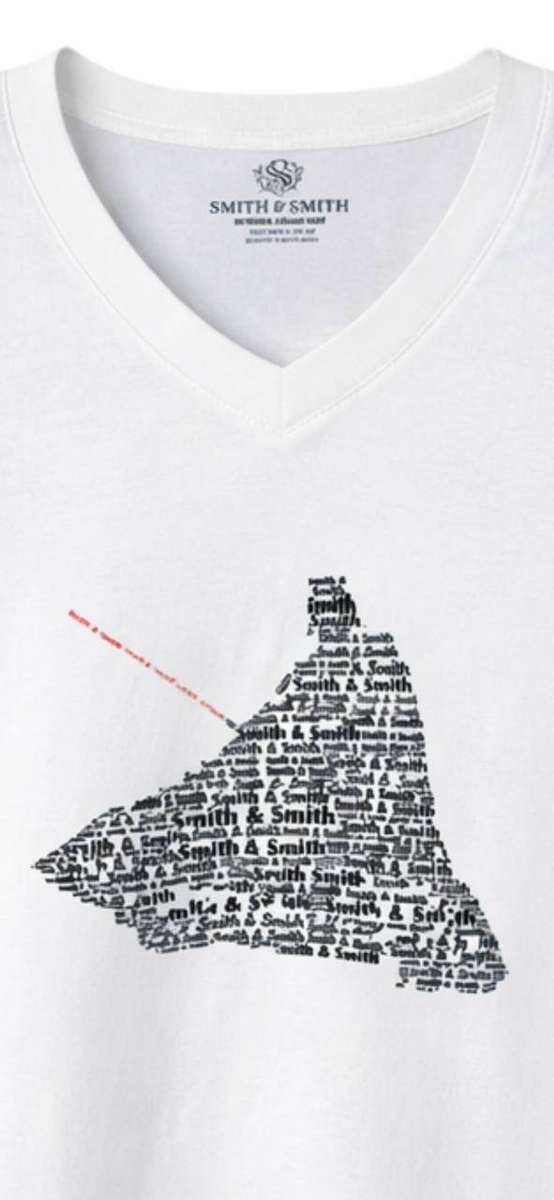 Mens Graphic T-Shirt  Dark Sci-Fi Silhouette Print Tee  White