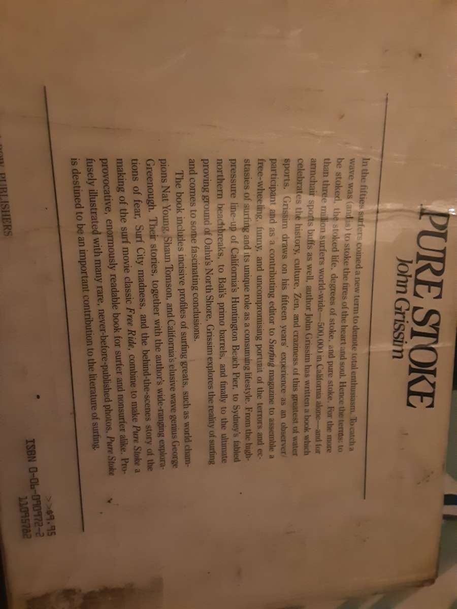 Pure Stoke by John Grissim ***Scarce title ***