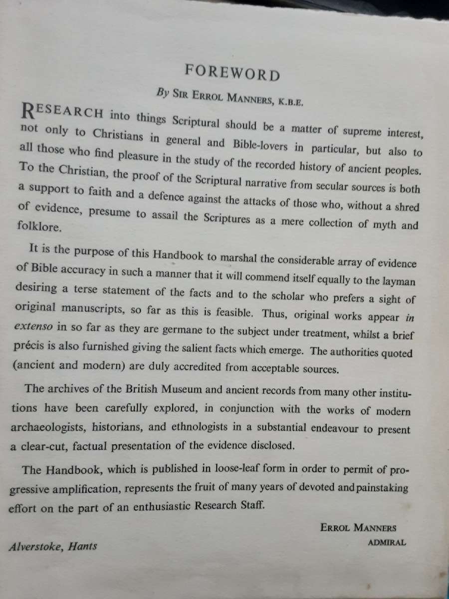 Bible Research A Handbook of Secular Evidence published by National Message Ltd in 1948