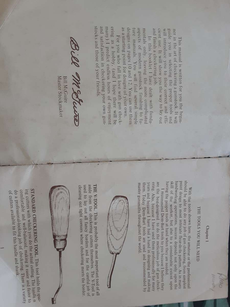 Fundamentals of Gunstock checkering by Bill McGuire