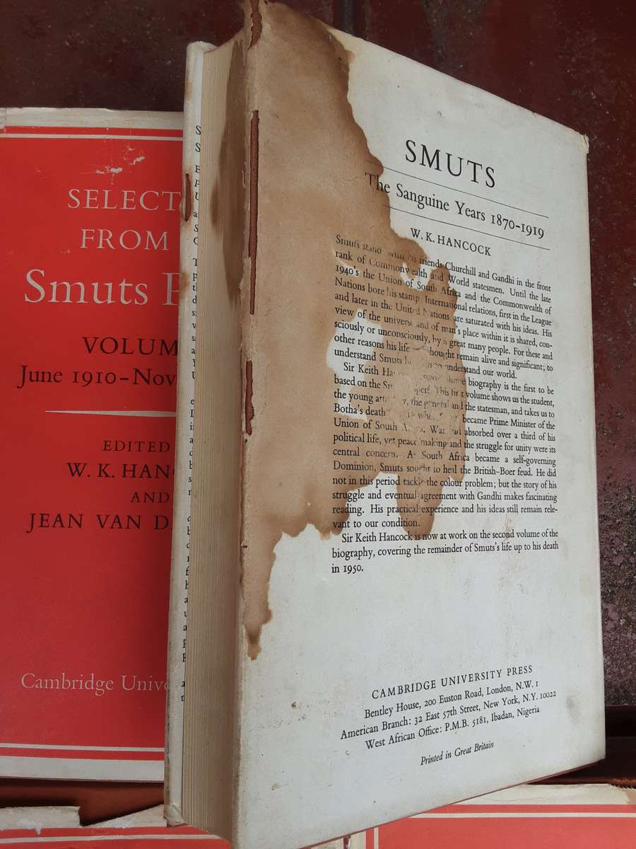 Selections from Smuts Papers 6 volumes 1,3,4,5,6,7 (vol 2 missing) edited by Hancock & VA Der Poel
