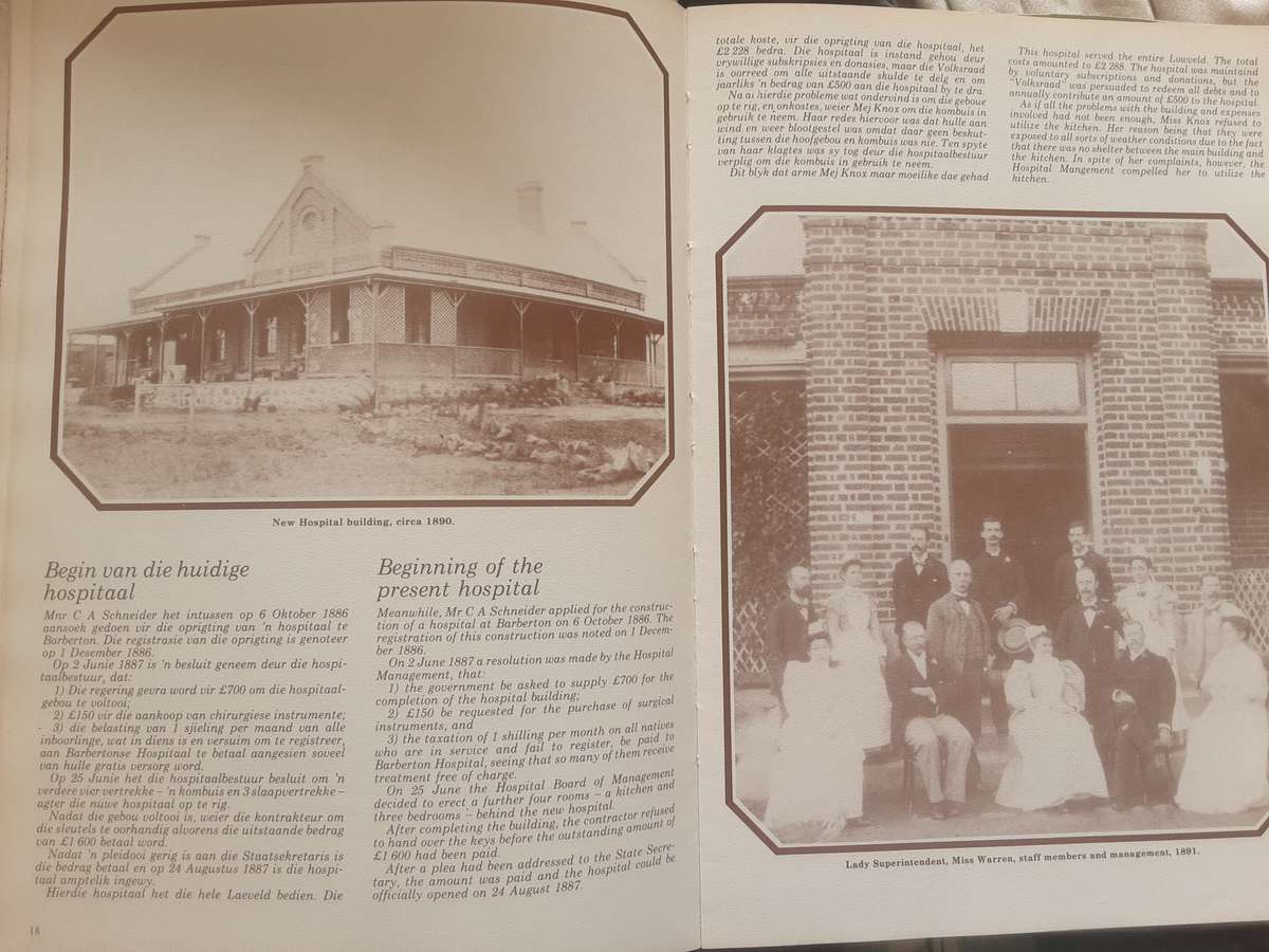 Barberton Hospital 100 Years Commemorative Edition 1984 & Commemorative Programme