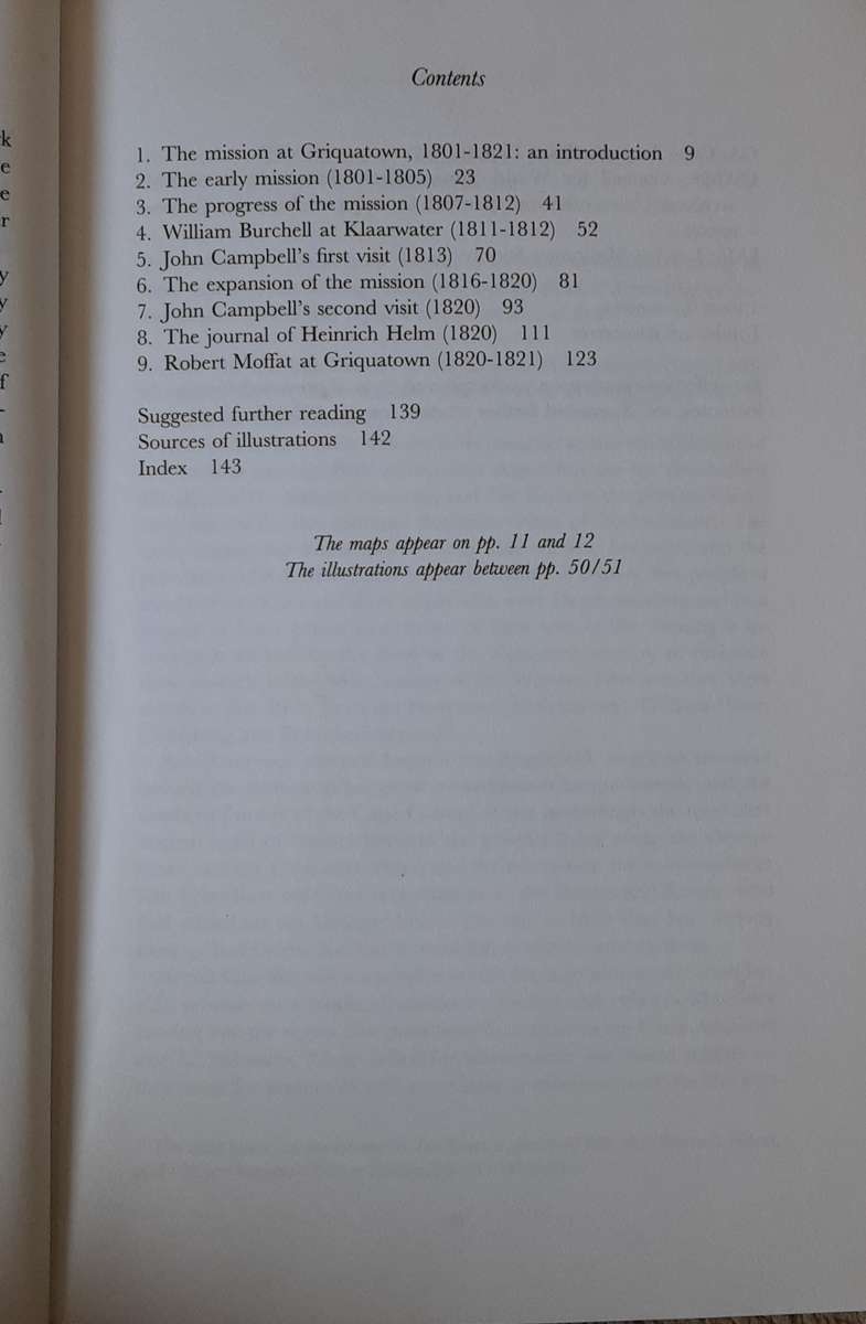 The Mission at Griquatown 1801 - 1821 edited by Karel Schoeman