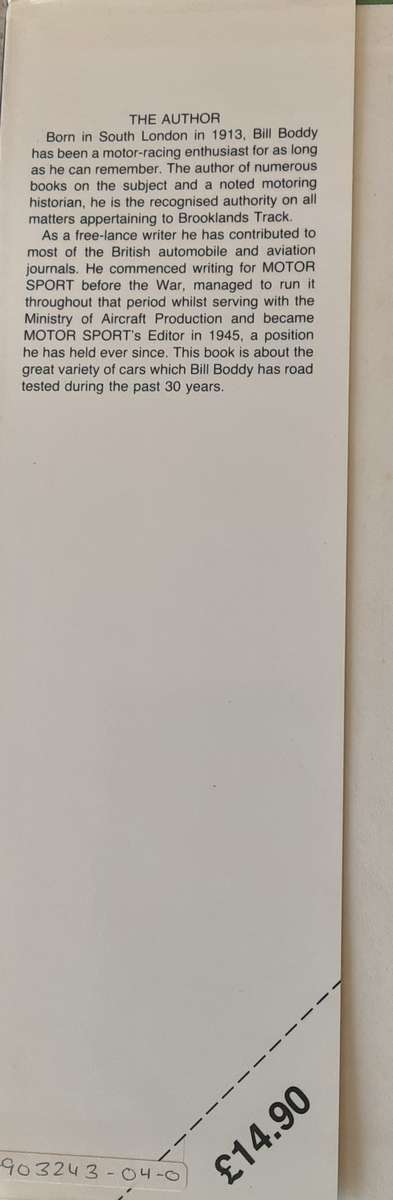 My Thirty Years of Motoring for Motor Sport by Bill Boddy