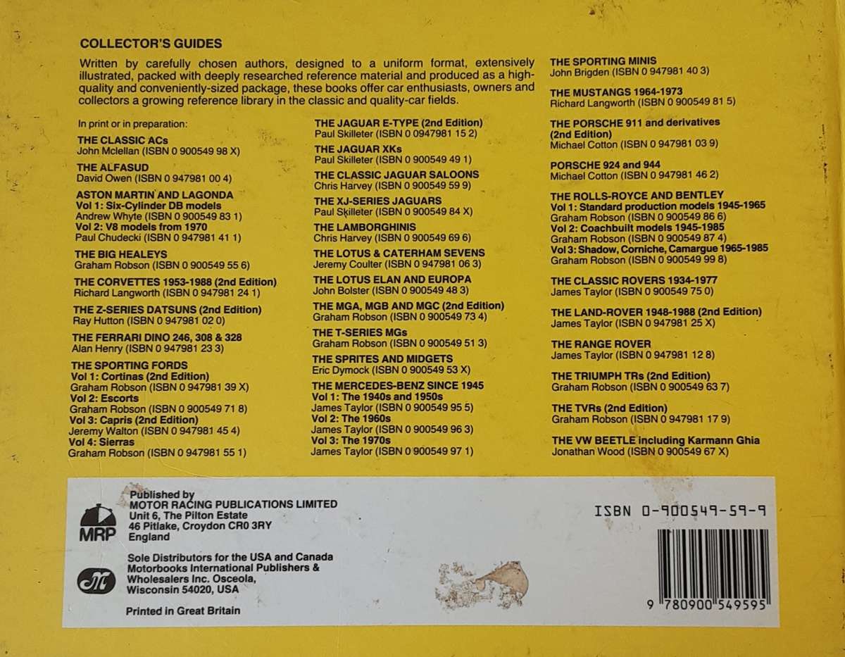 The Classic Jaguar Saloons All Models 1950 to 1970 by Chris Harvey