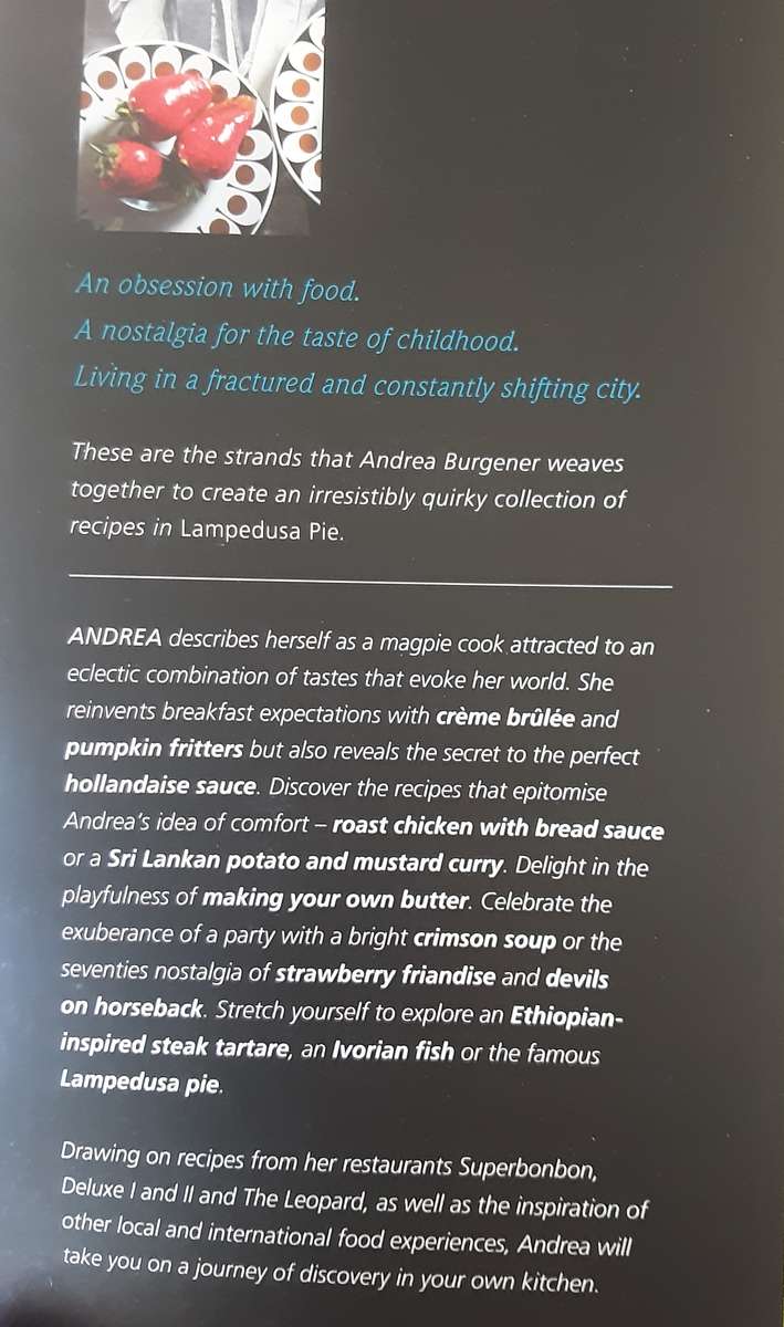 Lampedusa Pie Recipes From The Leopard by Andrea Burgener