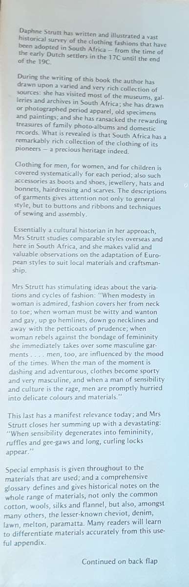 Clothing Fashions in South Africa by Daphne Strutt ***SIGNED COPY***