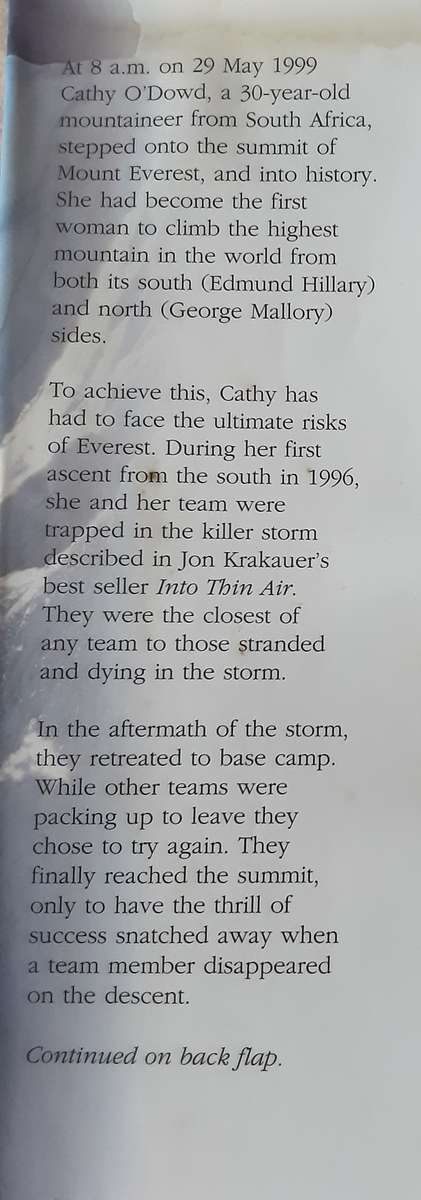 Just For The Love Of It, The First Women to Climb Mount Everest Cathy O Dowd **SIGNED COPY**