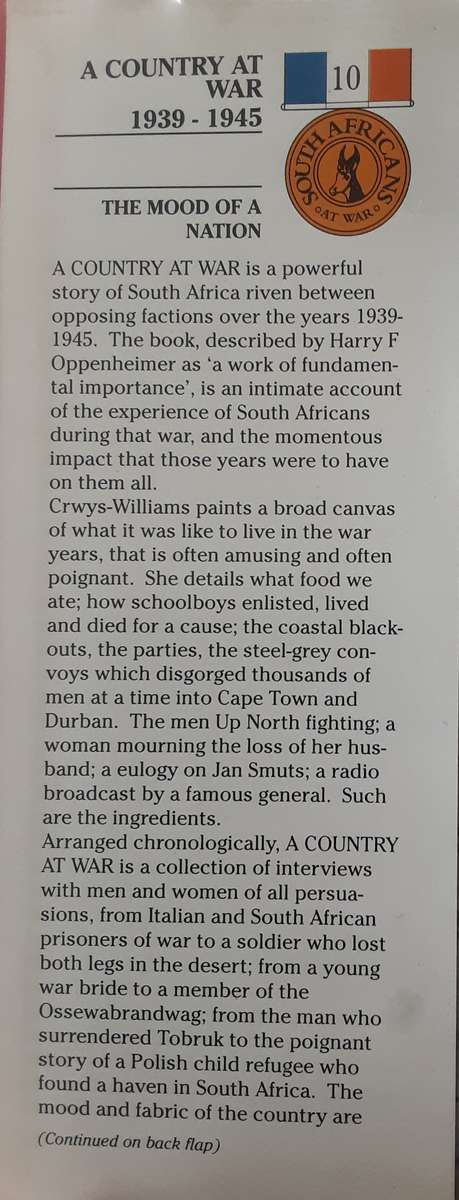 A Country at War 1939 1945 by Jennifer Crwys Williams