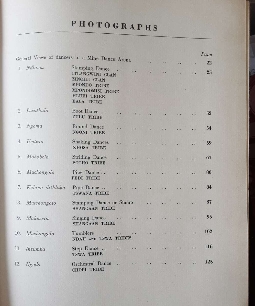 African Dances of the Witwatersrand Gold Mines by Hugh Tracey