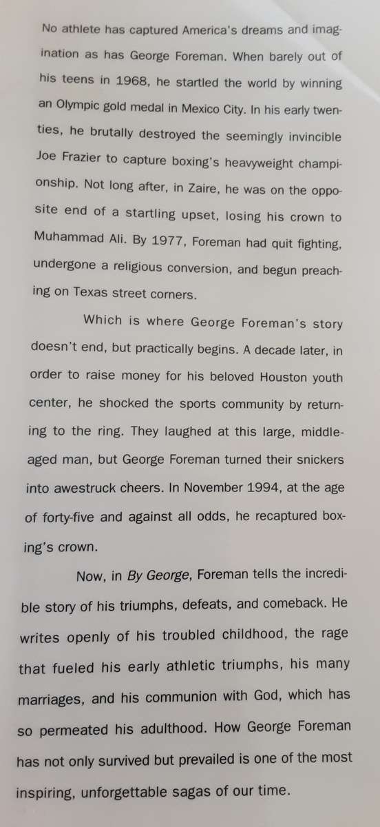 By George The Autobiography of George Foreman with Joel Engel
