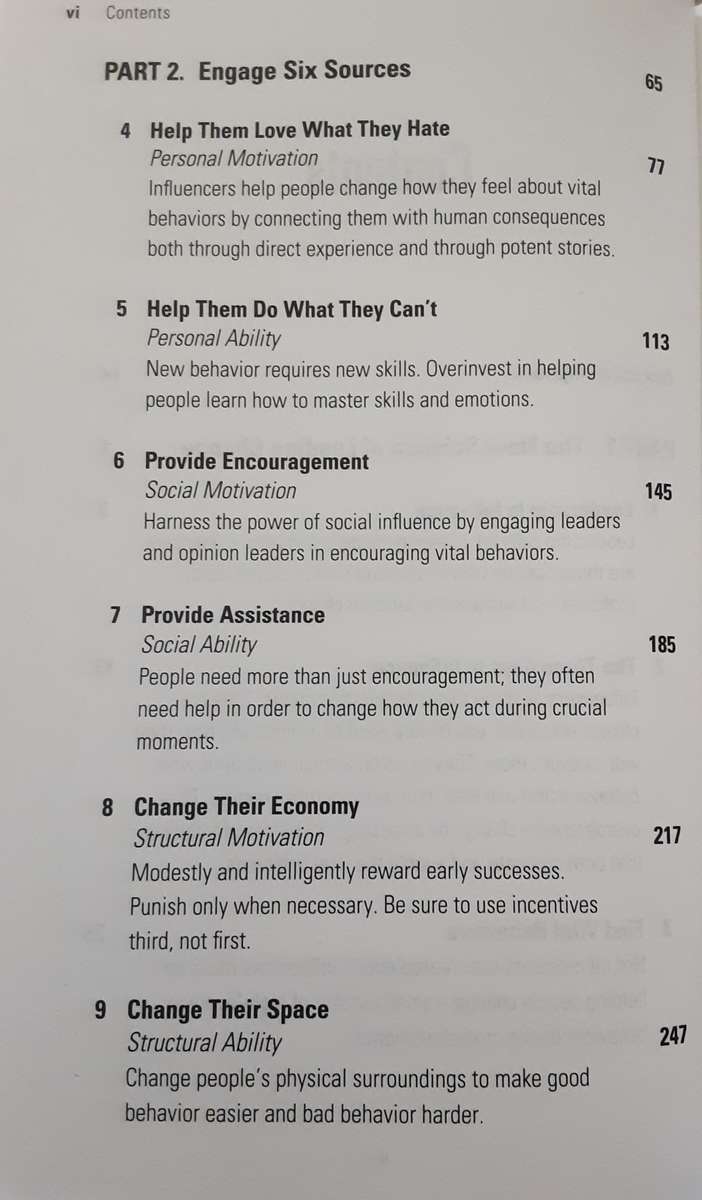 Influencer The New Science of leading Change by Grenny, Patterson, Maxfield, McMillan and Swizler