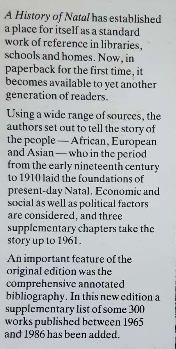 A History of Natal by E G Brooke's and C de B Webb