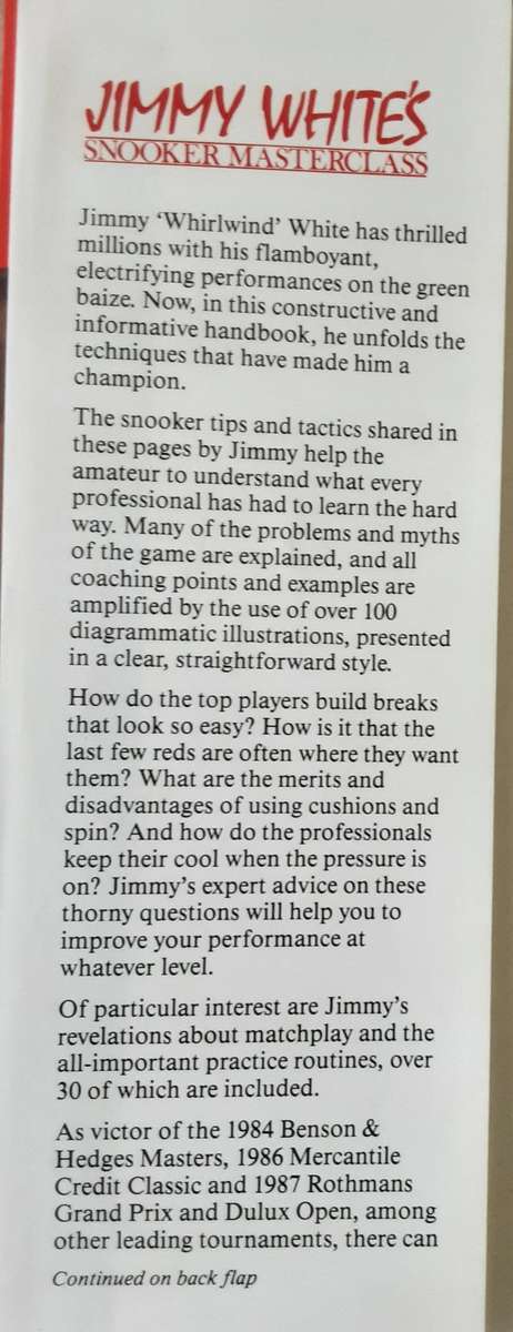 Jimmy Whites Snooker Masterclass