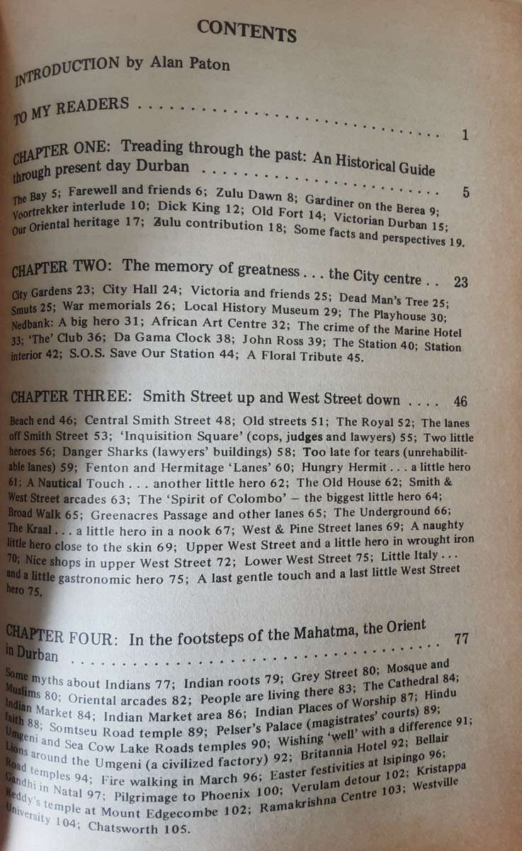 Durban at Your Feet an Alternative Guide To A City by Barend Van Niekerk