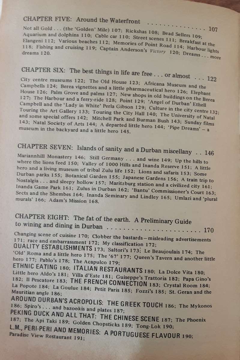 Durban at Your Feet an Alternative Guide To A City by Barend Van Niekerk