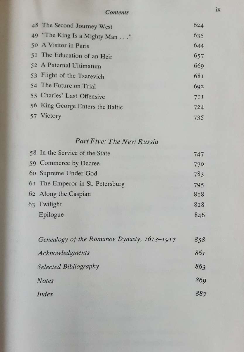 Peter The Great, His Life and World by Robert K Massie