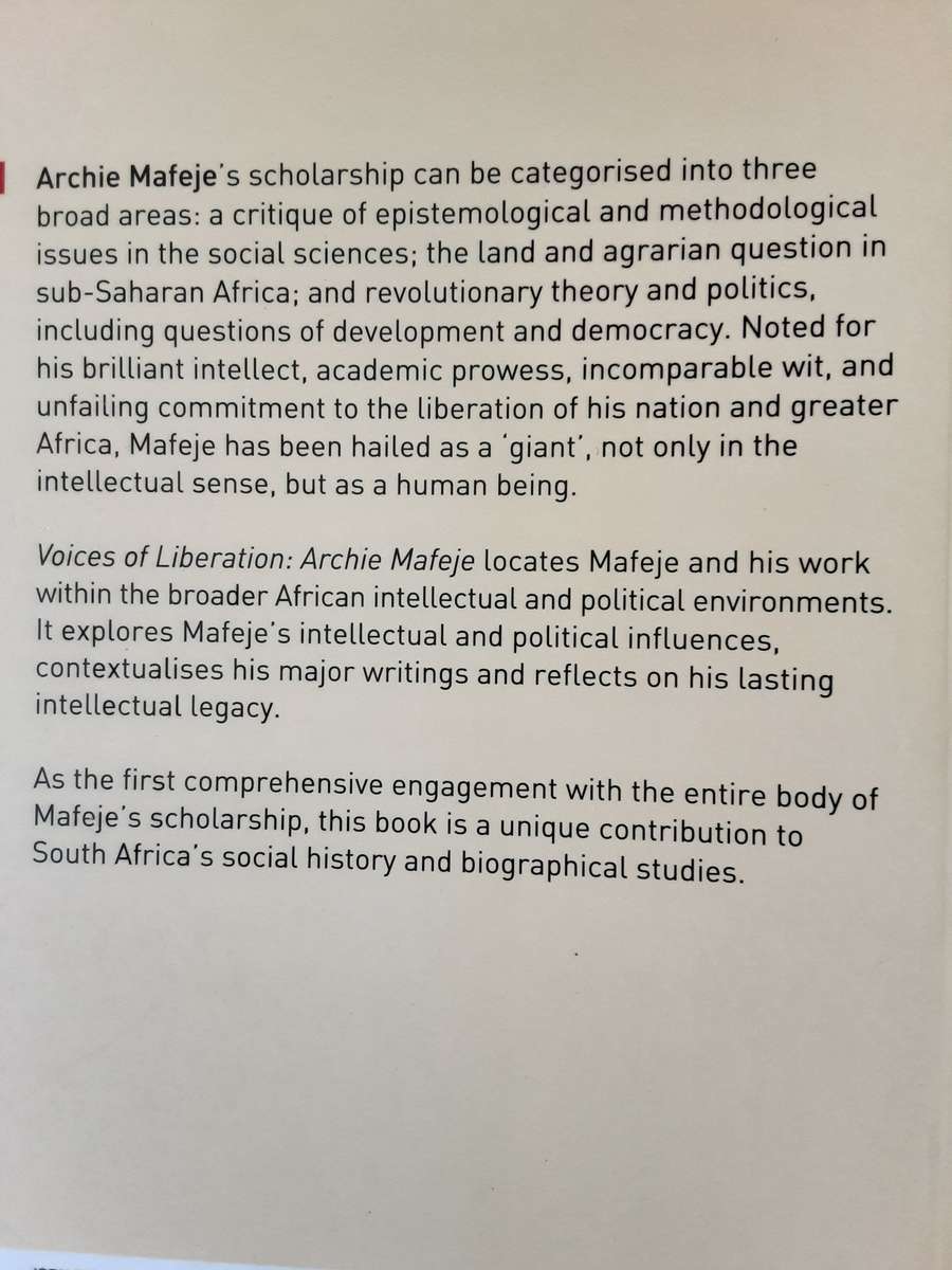 Archie Mafeje by Bongani Nyoka **Voices of Liberation**
