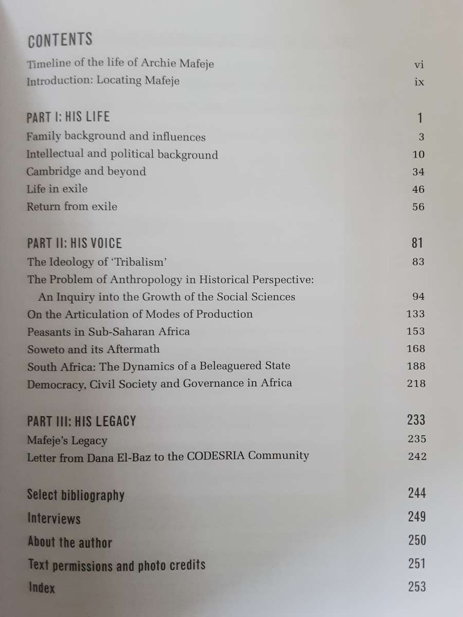 Archie Mafeje by Bongani Nyoka **Voices of Liberation**