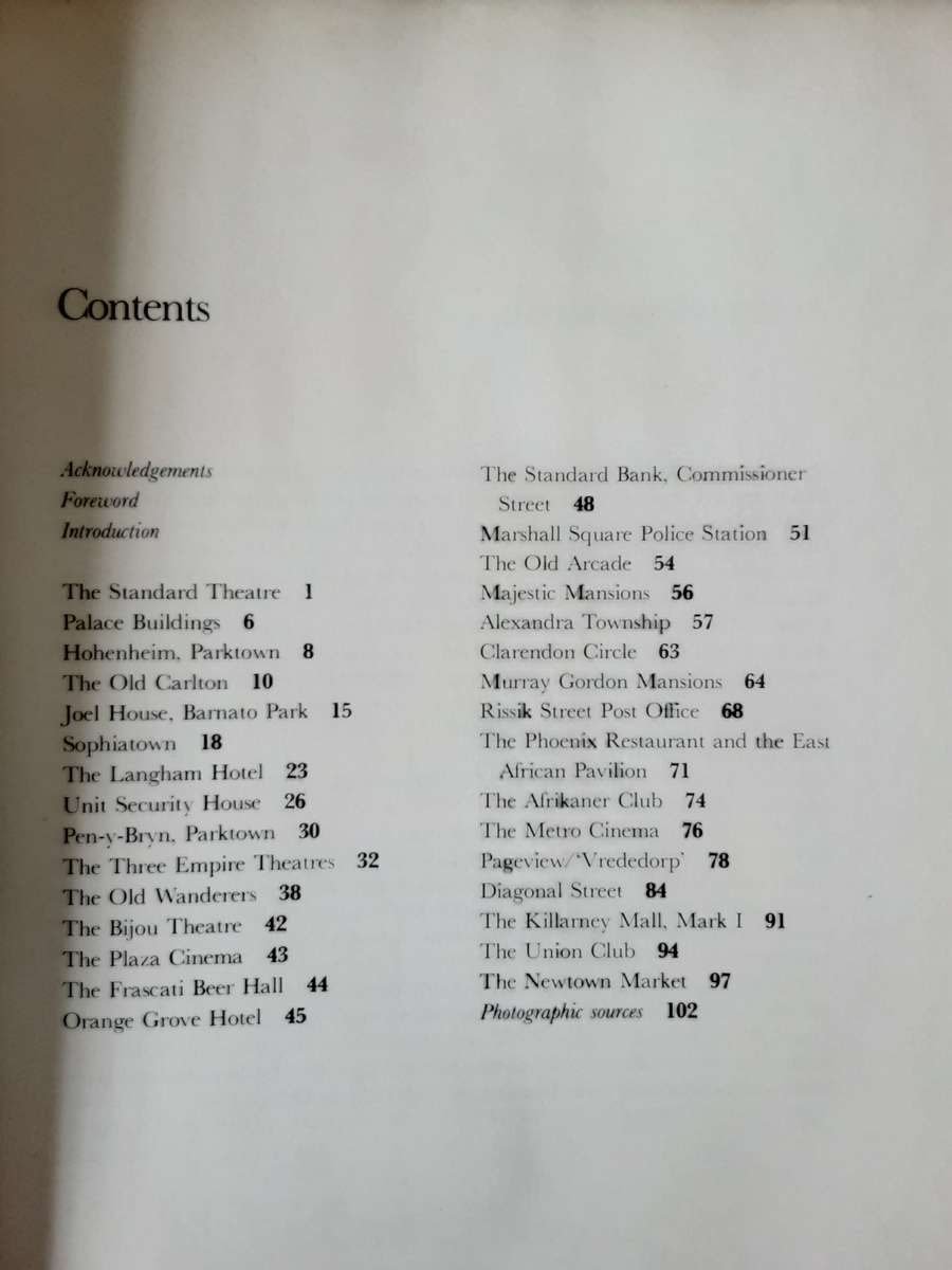 Lost Johannesburg  by Arnold Benjamin