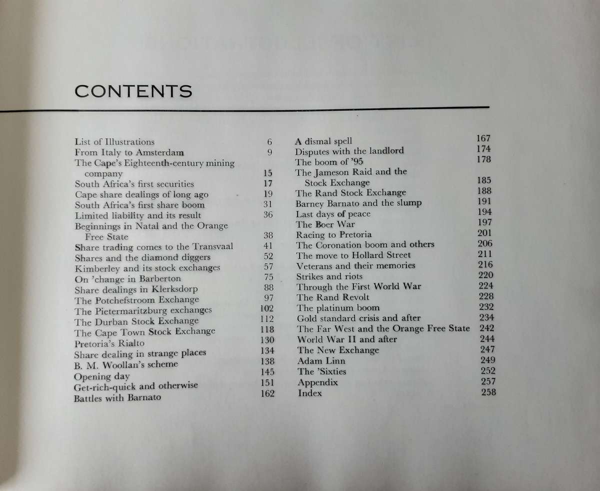 On Change Through The Years A History of Share Dealing in South Africa by Eric Rosenthal **64/500**