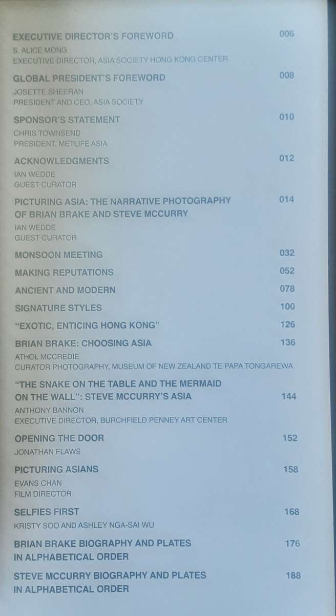 Picturing Asia Double Take The Photography of Brian Brake & Steve McCurry edited by Ian Wedde