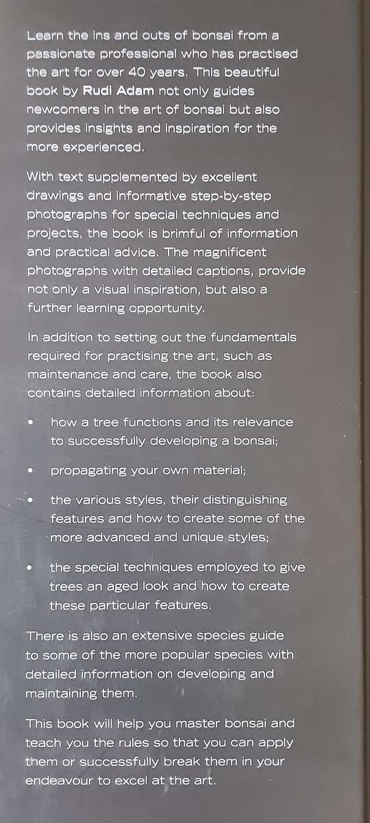 Master Bonsai A Practical and Inspirational Guide by Rudi Adam