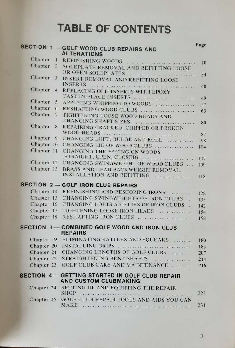 Golf Club Design,Fitting, Alteration and Repair, The Principles and Procedures by Ralph Maltby