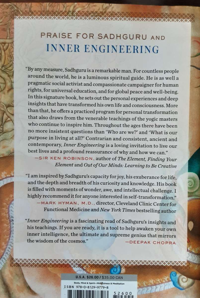 Inner Engineering A Yogi's Guide to Joy by Sadhguru