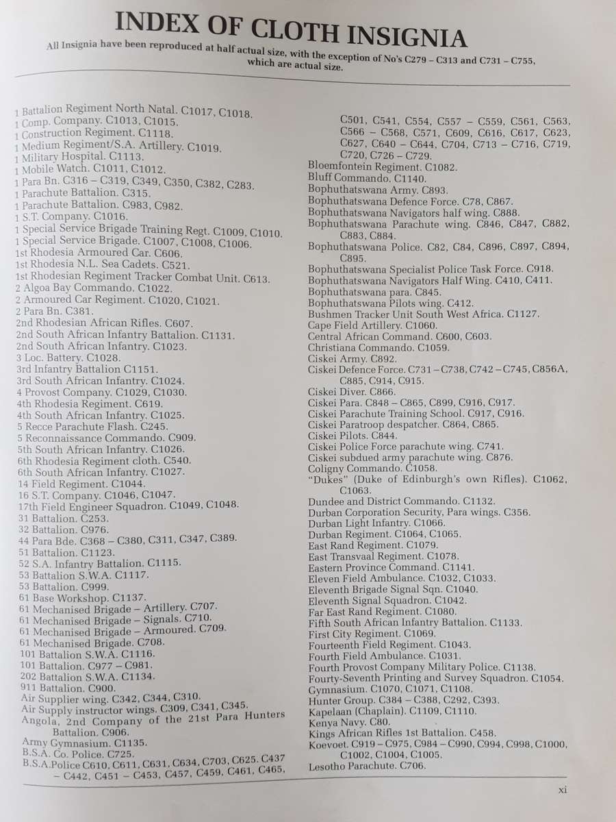 The Military Badges and Insignia of Southern Africa by Colin R Owen