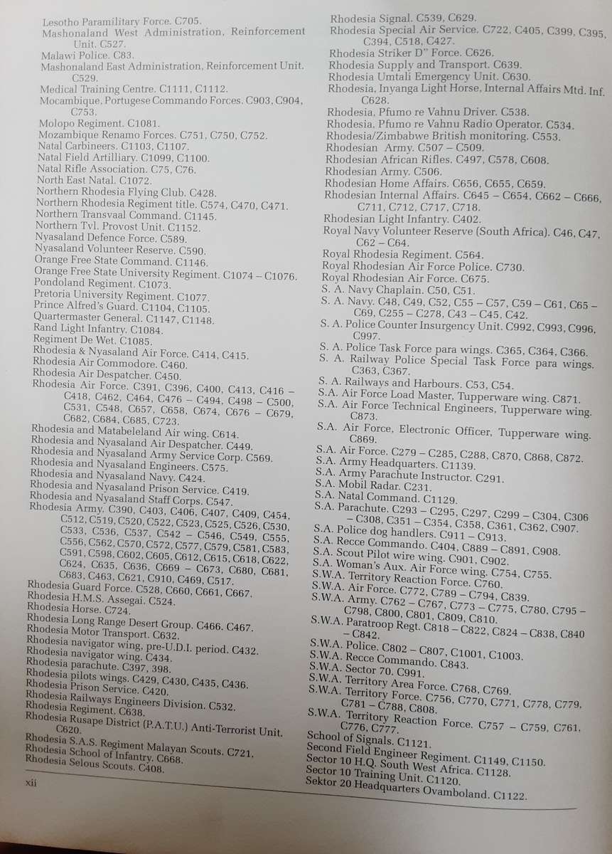 The Military Badges and Insignia of Southern Africa by Colin R Owen