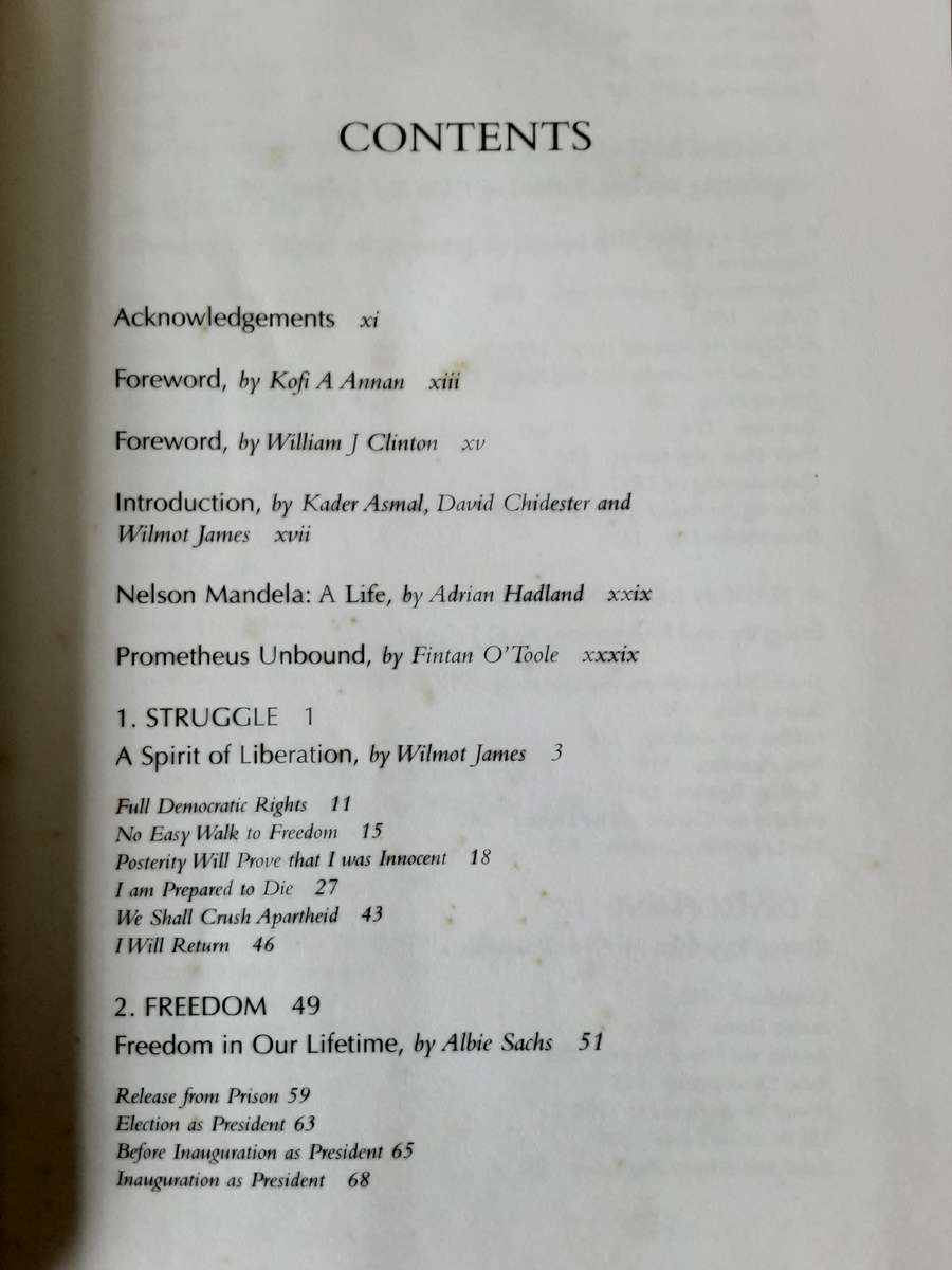 Nelson Mandela From Freedom to the Future , Tributes and Speeches