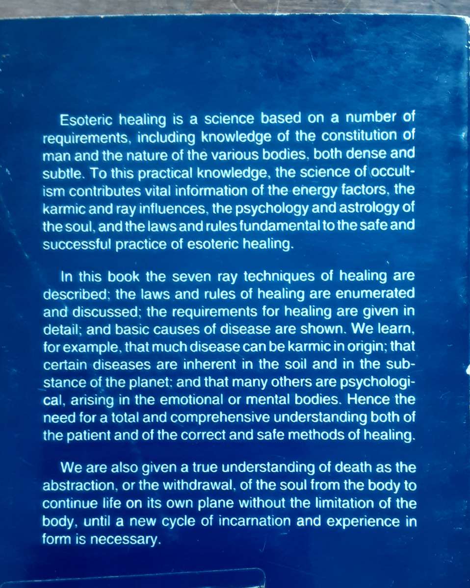 Esoteric Healing vol 4 A Treatise on the Seven Ray's by Alice A Bailey