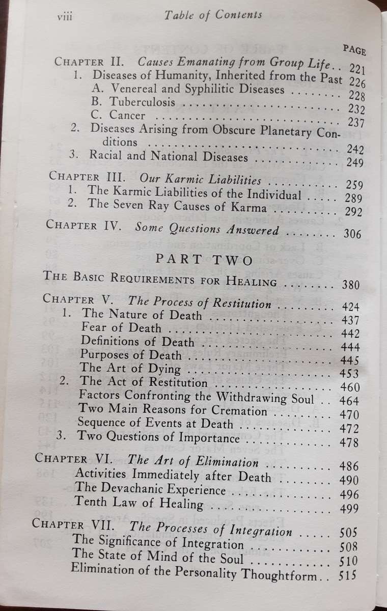 Esoteric Healing vol 4 A Treatise on the Seven Ray's by Alice A Bailey
