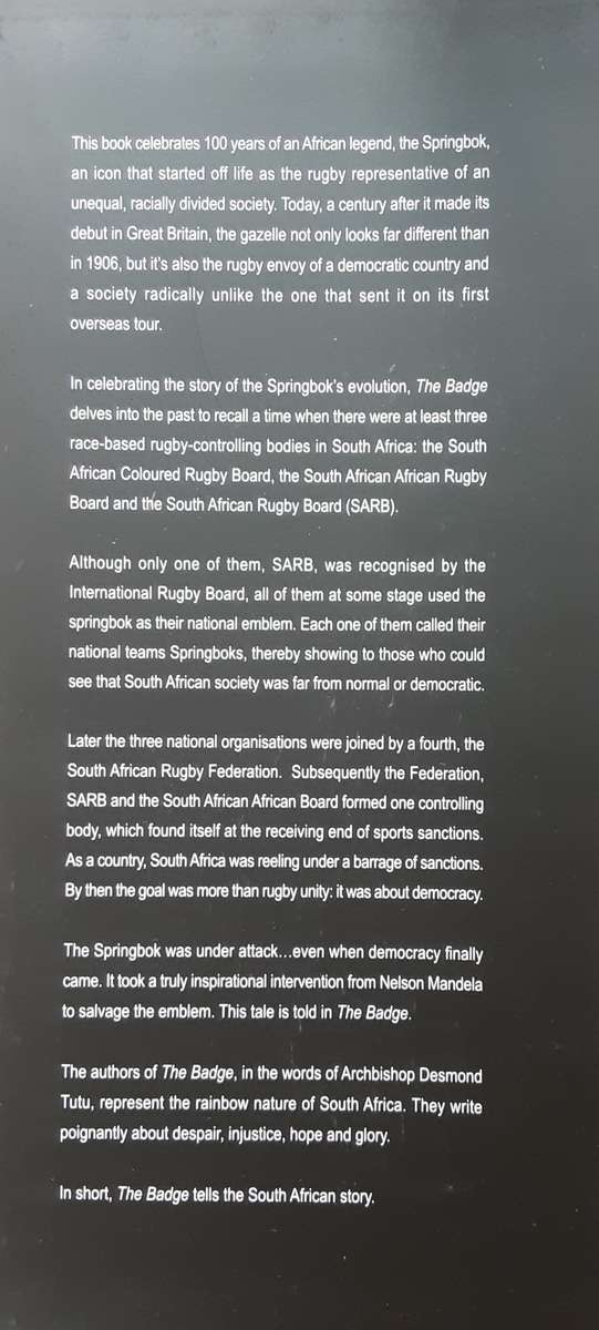 The Badge, A Centenary of the Springbok Emblem edited by Paul Dobson et al