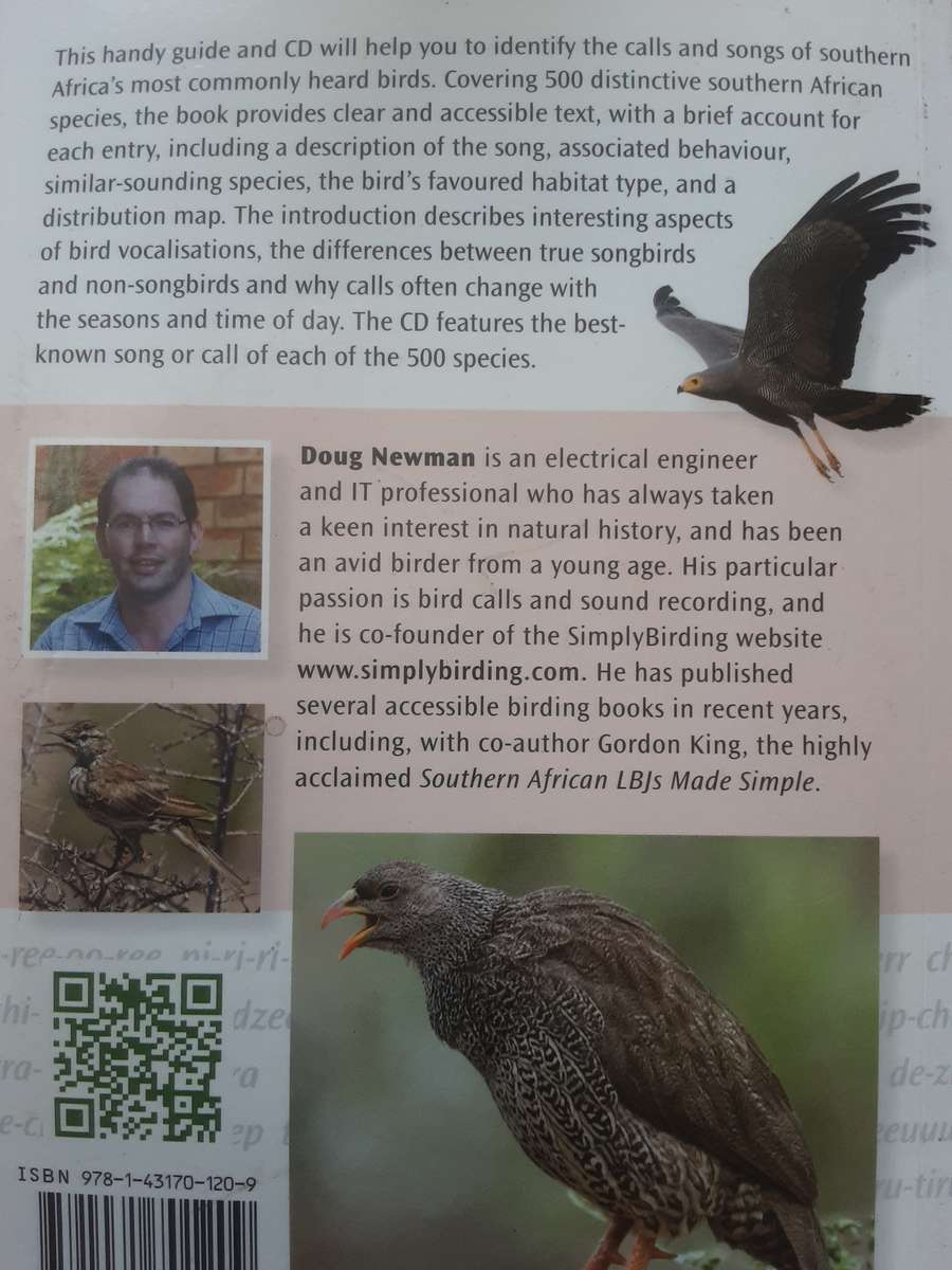 500 Common Bird Calls in Southern Africa by Doug Newman **Inc CD**