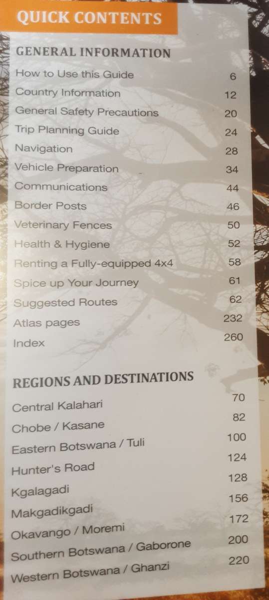 Botswana Self Drive Guide Edition 2 by Tracks 4 Africa plus Kgalagadi and Botswana loose maps