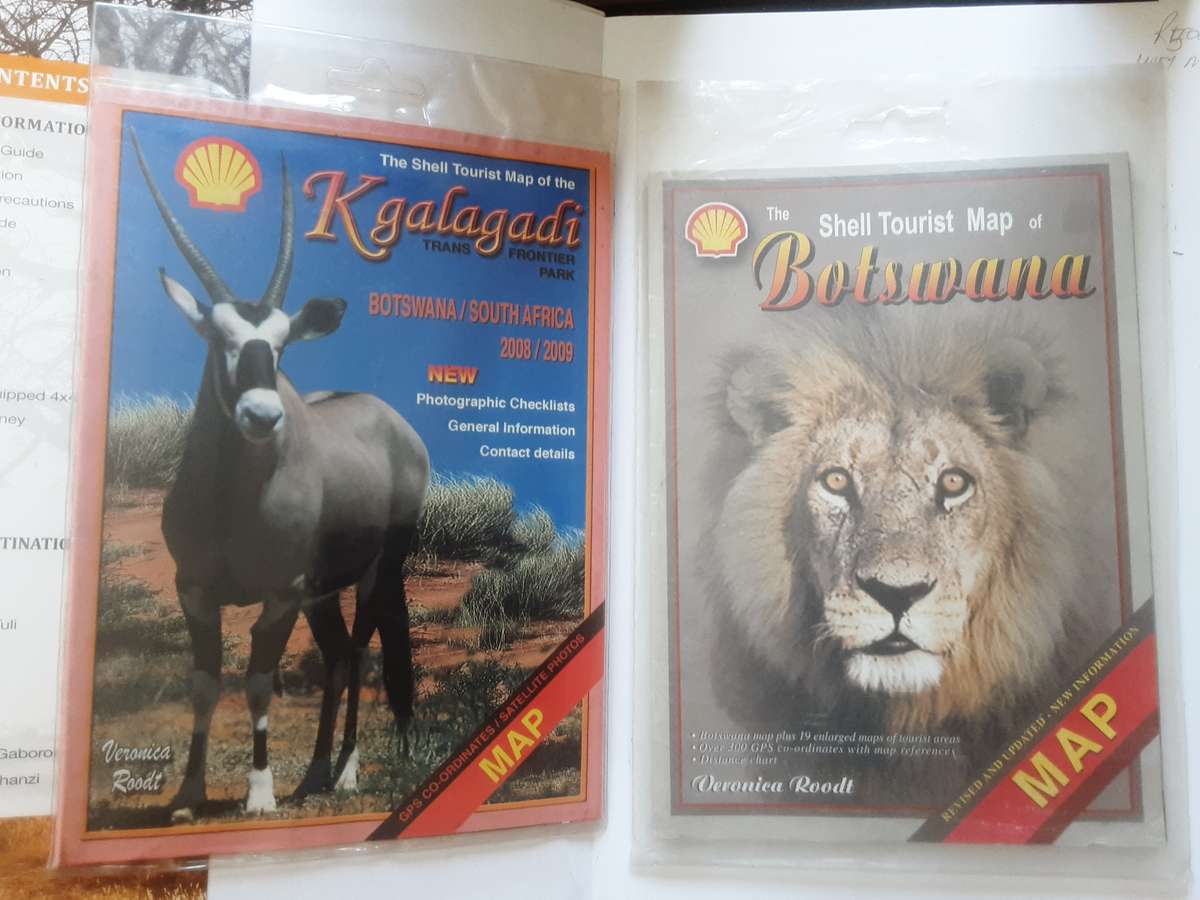 Botswana Self Drive Guide Edition 2 by Tracks 4 Africa plus Kgalagadi and Botswana loose maps