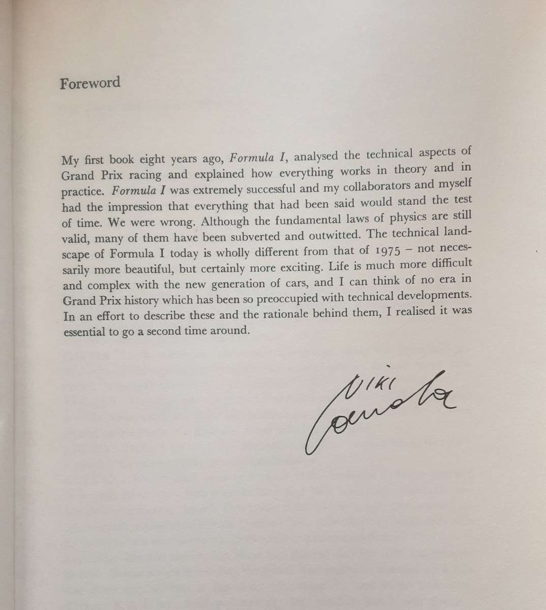 Second Time Around The New Formula 1 The Turbo Era by Niki Lauda